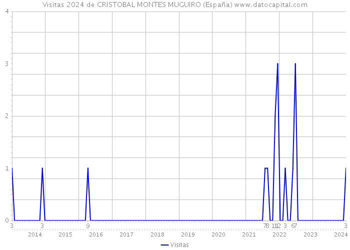 Visitas 2024 de CRISTOBAL MONTES MUGUIRO (España) 