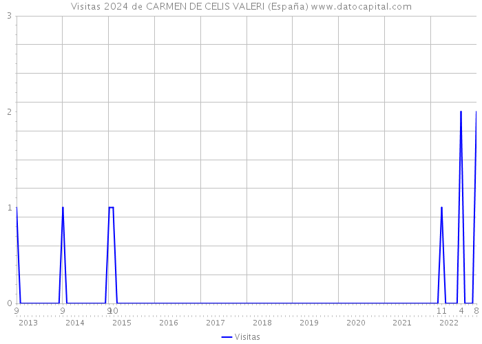 Visitas 2024 de CARMEN DE CELIS VALERI (España) 