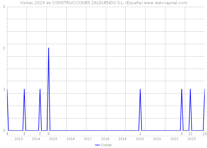 Visitas 2024 de CONSTRUCCIONES ZALDUENDO S.L. (España) 