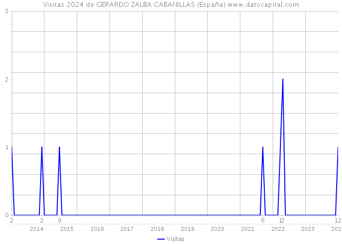 Visitas 2024 de GERARDO ZALBA CABANILLAS (España) 