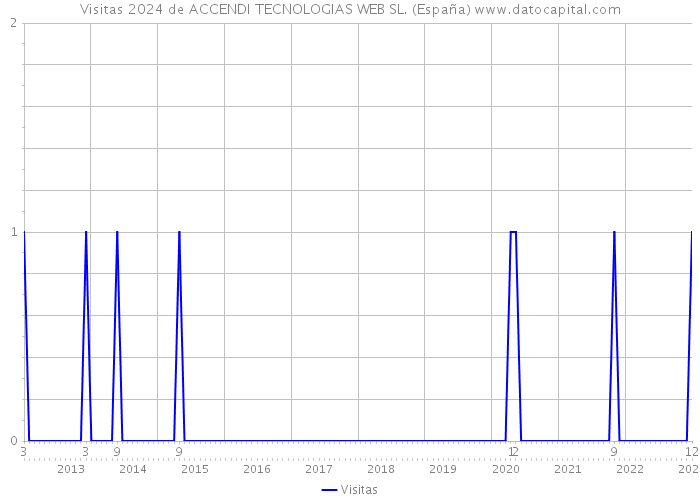 Visitas 2024 de ACCENDI TECNOLOGIAS WEB SL. (España) 