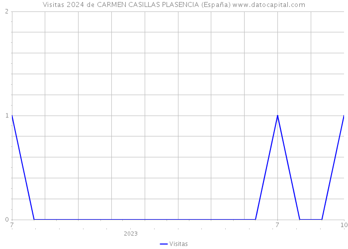 Visitas 2024 de CARMEN CASILLAS PLASENCIA (España) 