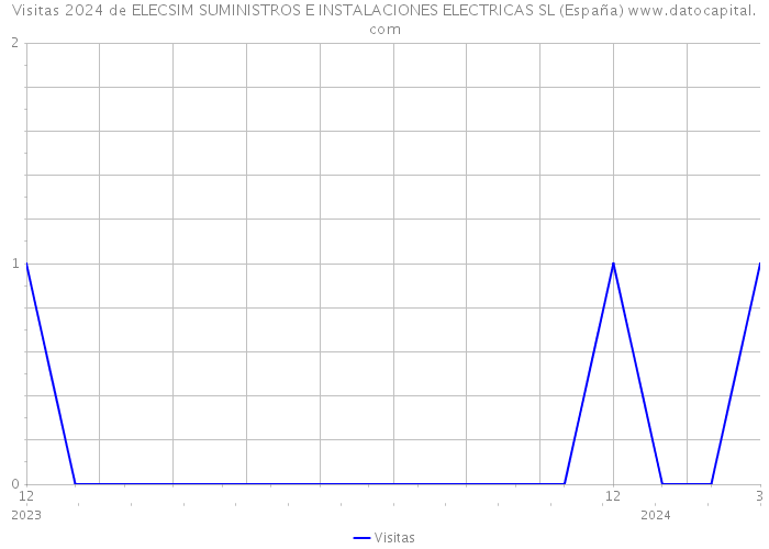 Visitas 2024 de ELECSIM SUMINISTROS E INSTALACIONES ELECTRICAS SL (España) 