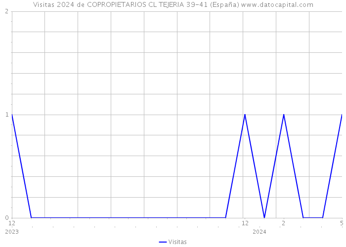 Visitas 2024 de COPROPIETARIOS CL TEJERIA 39-41 (España) 