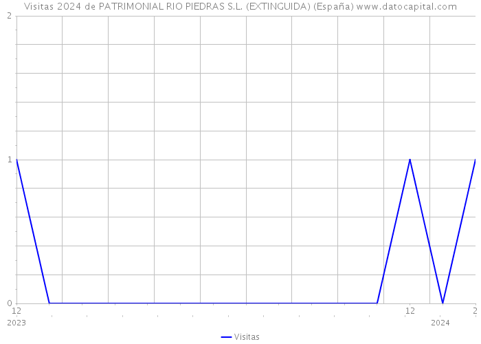 Visitas 2024 de PATRIMONIAL RIO PIEDRAS S.L. (EXTINGUIDA) (España) 