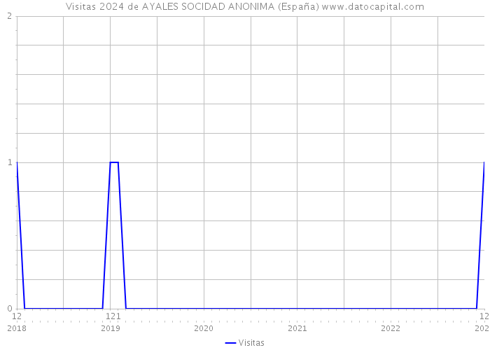 Visitas 2024 de AYALES SOCIDAD ANONIMA (España) 