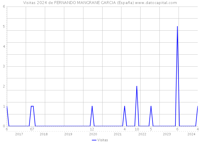 Visitas 2024 de FERNANDO MANGRANE GARCIA (España) 