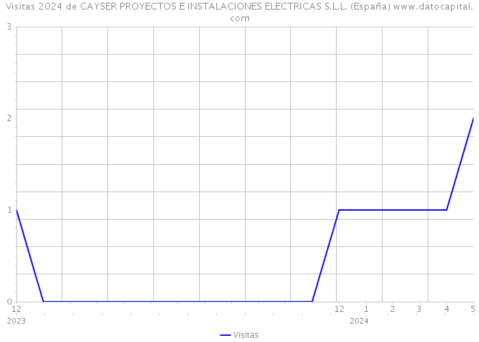 Visitas 2024 de CAYSER PROYECTOS E INSTALACIONES ELECTRICAS S.L.L. (España) 
