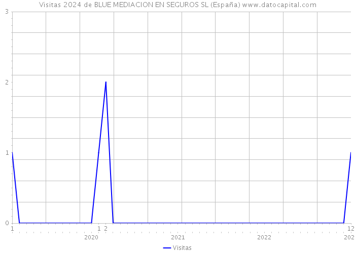 Visitas 2024 de BLUE MEDIACION EN SEGUROS SL (España) 