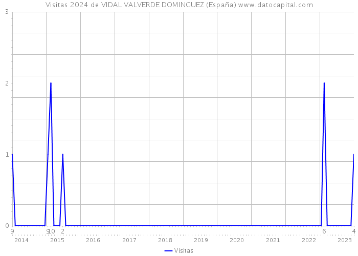 Visitas 2024 de VIDAL VALVERDE DOMINGUEZ (España) 