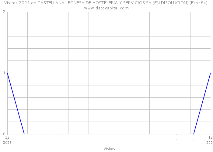 Visitas 2024 de CASTELLANA LEONESA DE HOSTELERIA Y SERVICIOS SA (EN DISOLUCION) (España) 