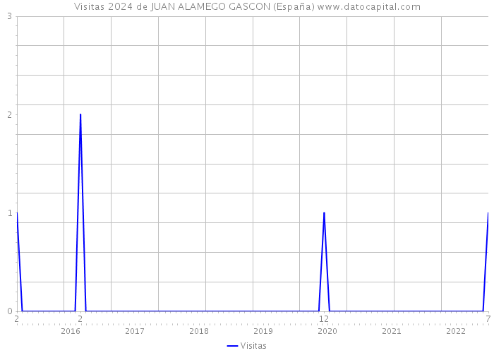 Visitas 2024 de JUAN ALAMEGO GASCON (España) 