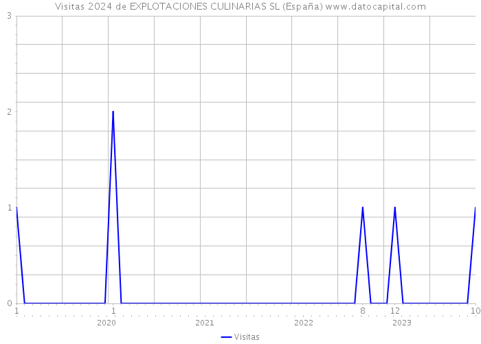 Visitas 2024 de EXPLOTACIONES CULINARIAS SL (España) 