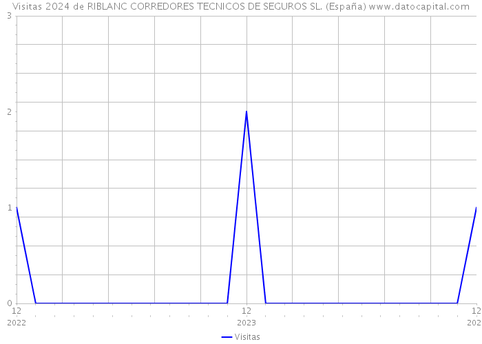 Visitas 2024 de RIBLANC CORREDORES TECNICOS DE SEGUROS SL. (España) 