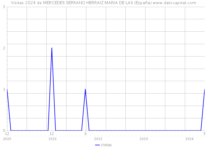 Visitas 2024 de MERCEDES SERRANO HERRAIZ MARIA DE LAS (España) 
