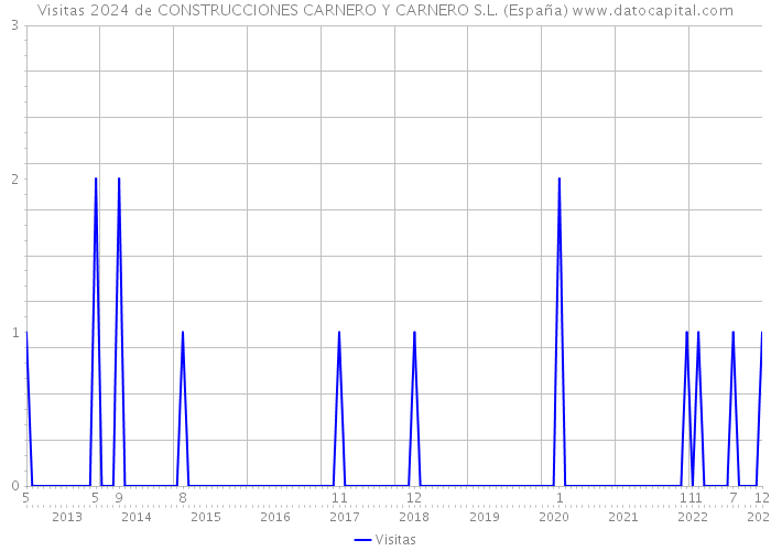 Visitas 2024 de CONSTRUCCIONES CARNERO Y CARNERO S.L. (España) 
