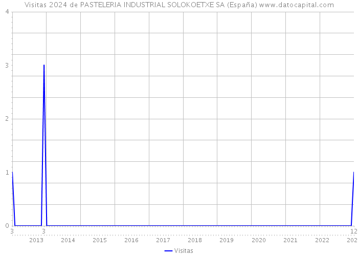 Visitas 2024 de PASTELERIA INDUSTRIAL SOLOKOETXE SA (España) 