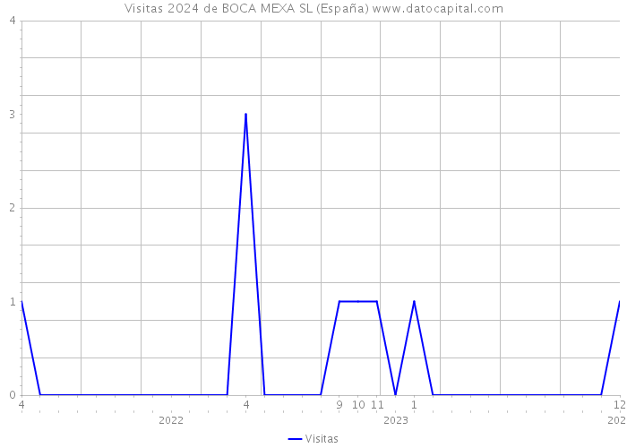 Visitas 2024 de BOCA MEXA SL (España) 