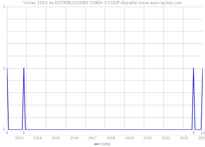 Visitas 2024 de DISTRIBUCIONES GOBEA S COOP (España) 