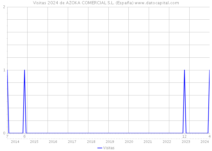 Visitas 2024 de AZOKA COMERCIAL S.L. (España) 