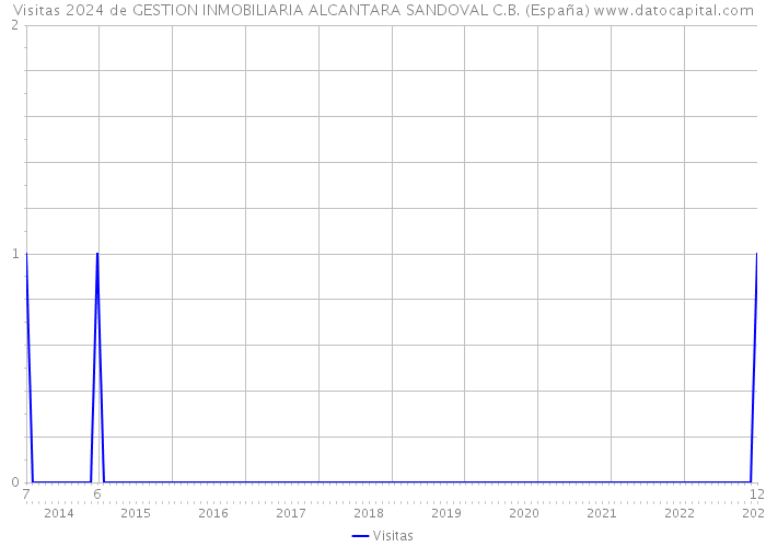 Visitas 2024 de GESTION INMOBILIARIA ALCANTARA SANDOVAL C.B. (España) 