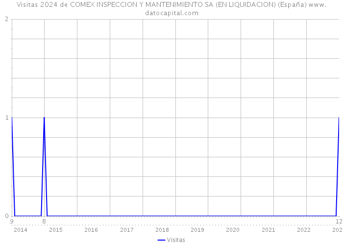 Visitas 2024 de COMEX INSPECCION Y MANTENIMIENTO SA (EN LIQUIDACION) (España) 