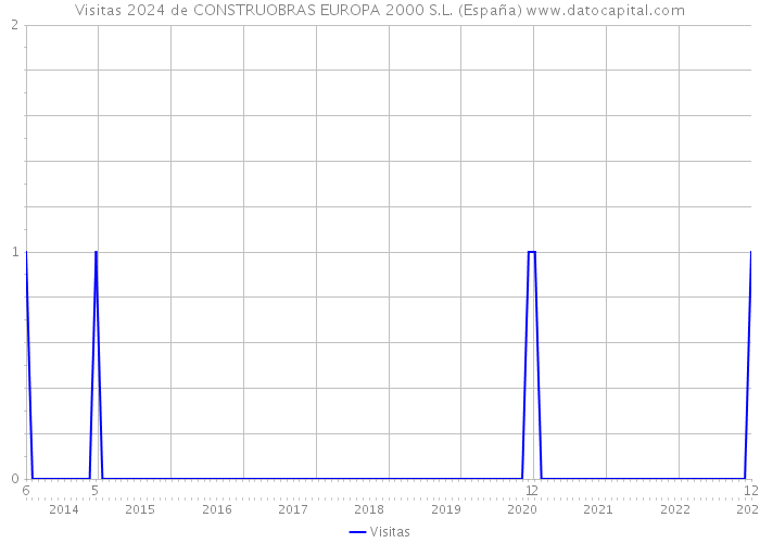 Visitas 2024 de CONSTRUOBRAS EUROPA 2000 S.L. (España) 
