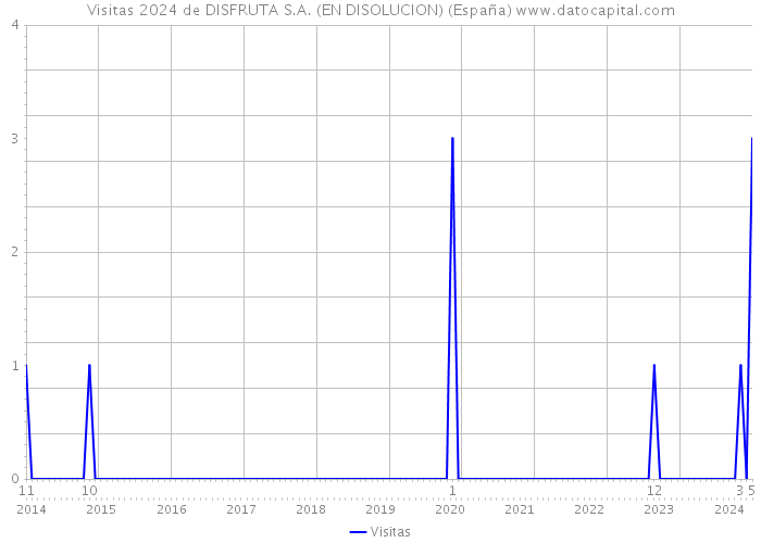 Visitas 2024 de DISFRUTA S.A. (EN DISOLUCION) (España) 