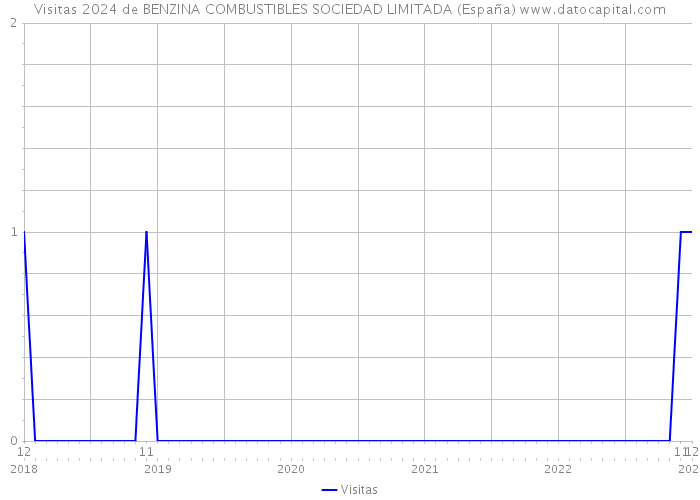 Visitas 2024 de BENZINA COMBUSTIBLES SOCIEDAD LIMITADA (España) 