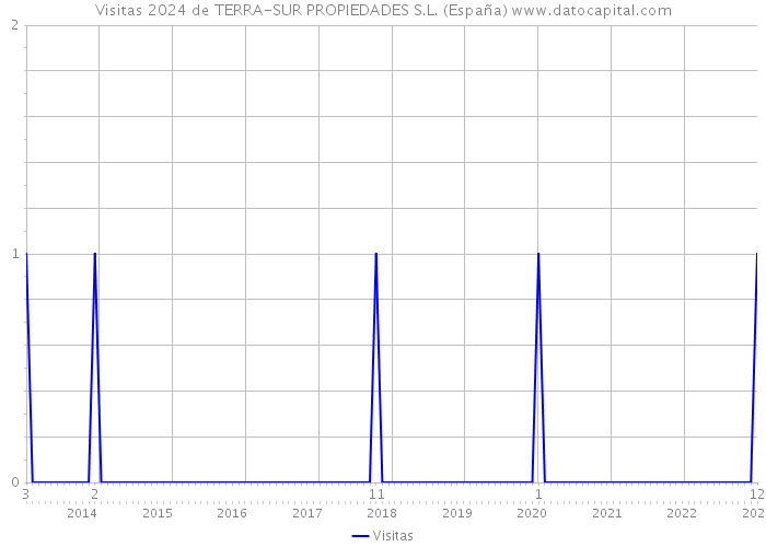 Visitas 2024 de TERRA-SUR PROPIEDADES S.L. (España) 