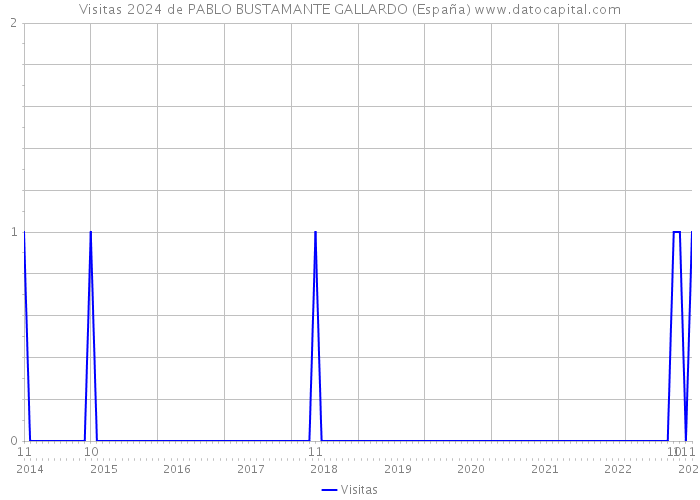 Visitas 2024 de PABLO BUSTAMANTE GALLARDO (España) 