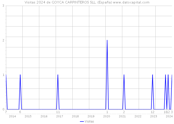 Visitas 2024 de GOYCA CARPINTEROS SLL. (España) 