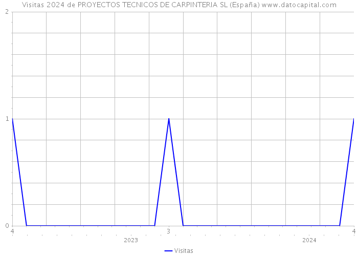 Visitas 2024 de PROYECTOS TECNICOS DE CARPINTERIA SL (España) 