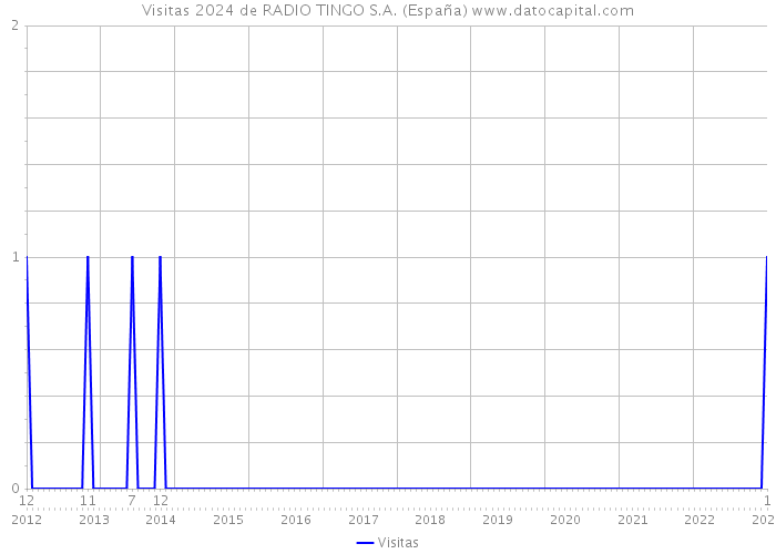 Visitas 2024 de RADIO TINGO S.A. (España) 
