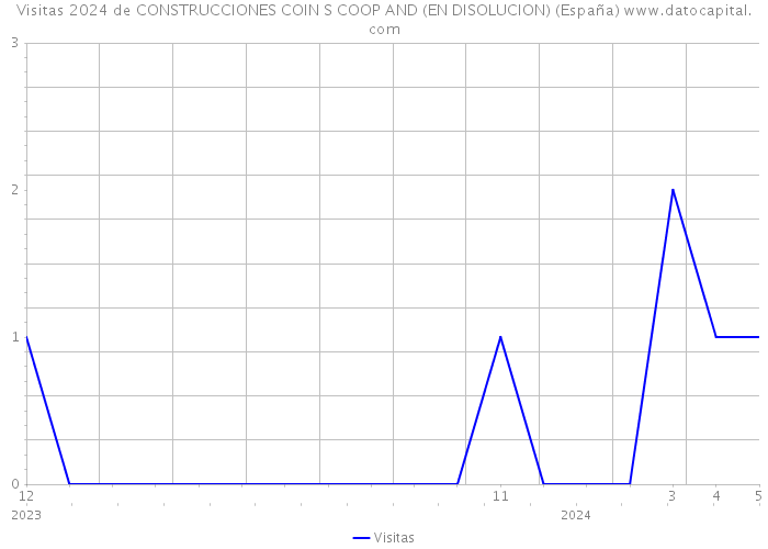 Visitas 2024 de CONSTRUCCIONES COIN S COOP AND (EN DISOLUCION) (España) 