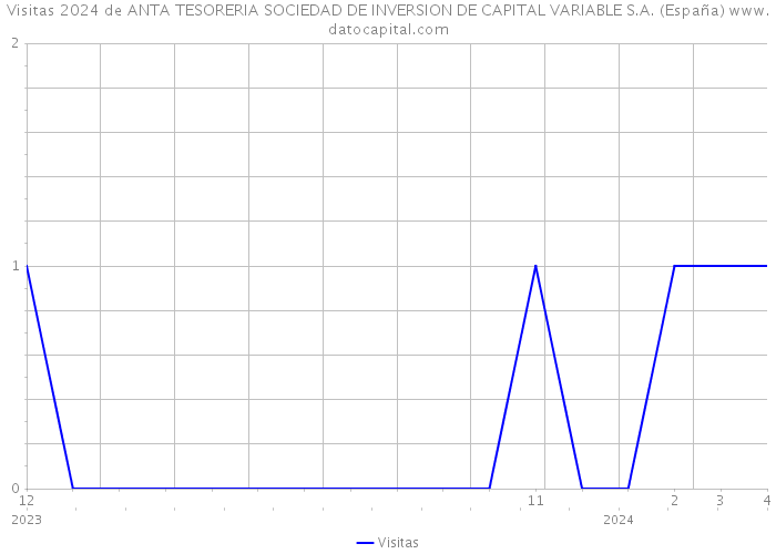 Visitas 2024 de ANTA TESORERIA SOCIEDAD DE INVERSION DE CAPITAL VARIABLE S.A. (España) 