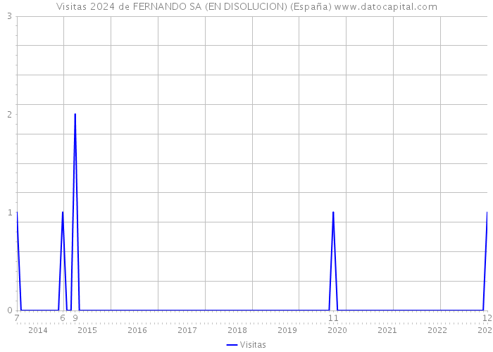 Visitas 2024 de FERNANDO SA (EN DISOLUCION) (España) 