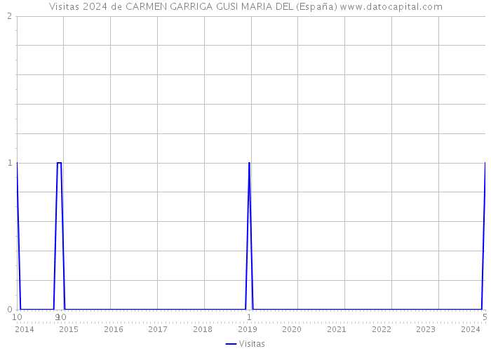 Visitas 2024 de CARMEN GARRIGA GUSI MARIA DEL (España) 