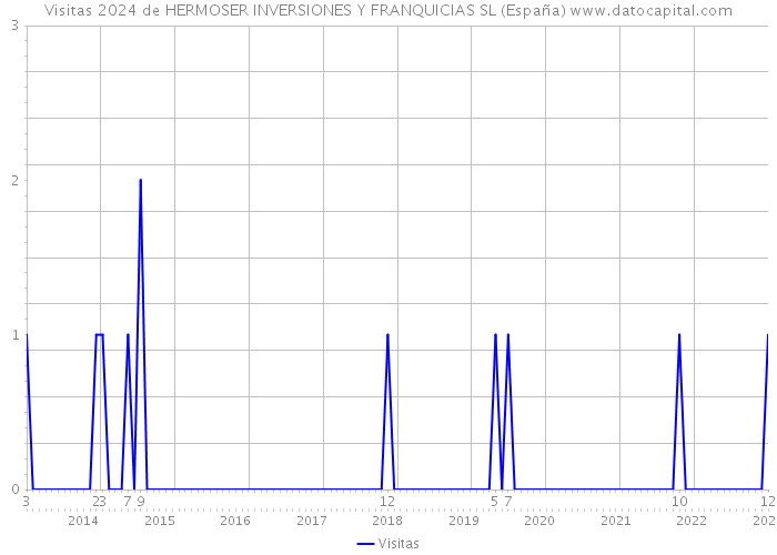 Visitas 2024 de HERMOSER INVERSIONES Y FRANQUICIAS SL (España) 