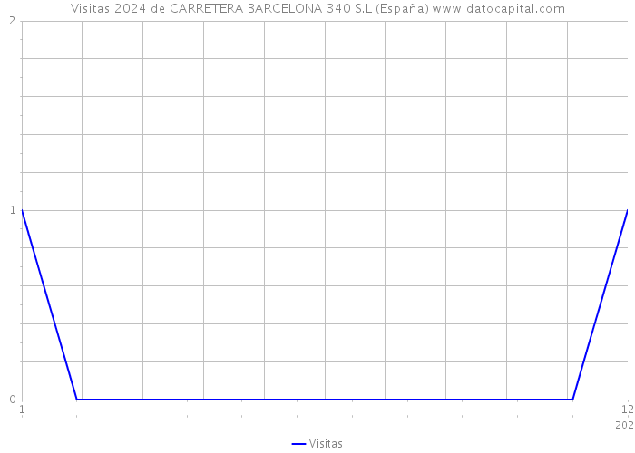 Visitas 2024 de CARRETERA BARCELONA 340 S.L (España) 