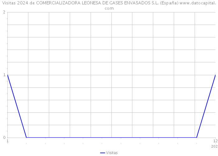 Visitas 2024 de COMERCIALIZADORA LEONESA DE GASES ENVASADOS S.L. (España) 