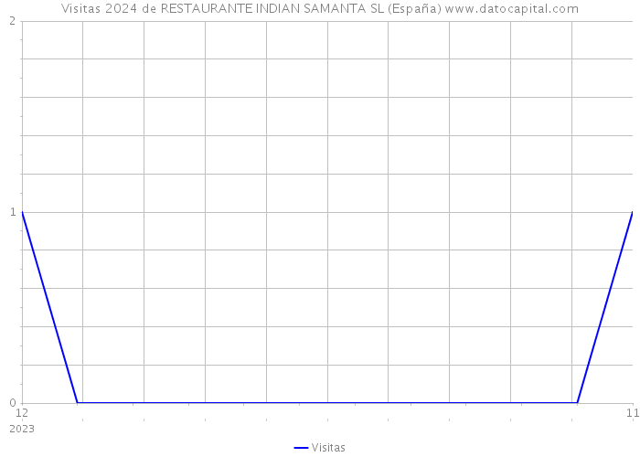 Visitas 2024 de RESTAURANTE INDIAN SAMANTA SL (España) 