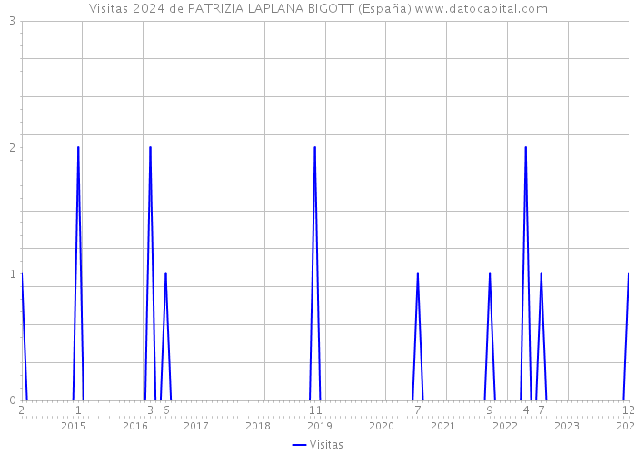 Visitas 2024 de PATRIZIA LAPLANA BIGOTT (España) 