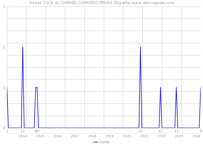 Visitas 2024 de GABRIEL CARRIEDO PENAS (España) 