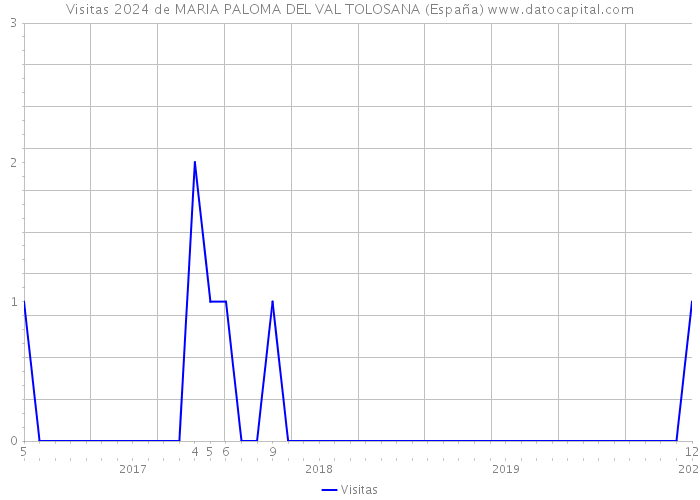 Visitas 2024 de MARIA PALOMA DEL VAL TOLOSANA (España) 