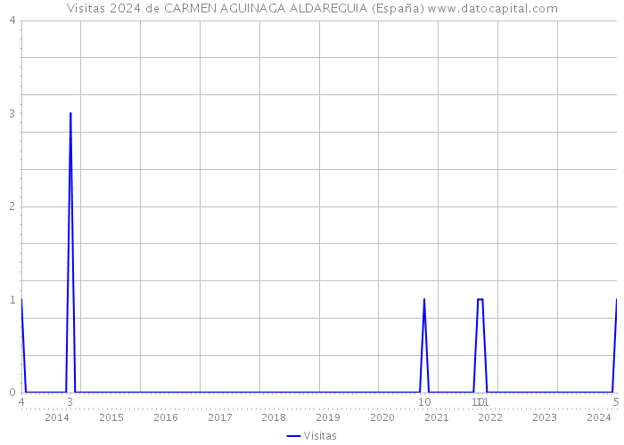 Visitas 2024 de CARMEN AGUINAGA ALDAREGUIA (España) 