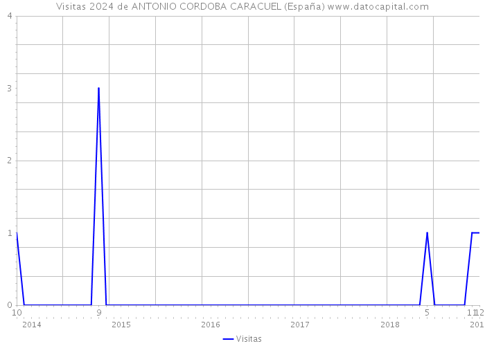 Visitas 2024 de ANTONIO CORDOBA CARACUEL (España) 