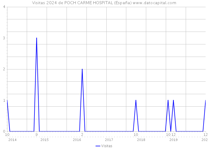 Visitas 2024 de POCH CARME HOSPITAL (España) 