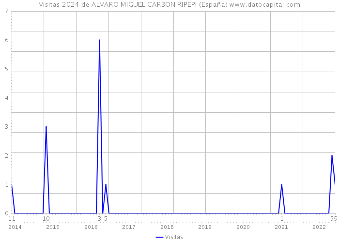 Visitas 2024 de ALVARO MIGUEL CARBON RIPEPI (España) 