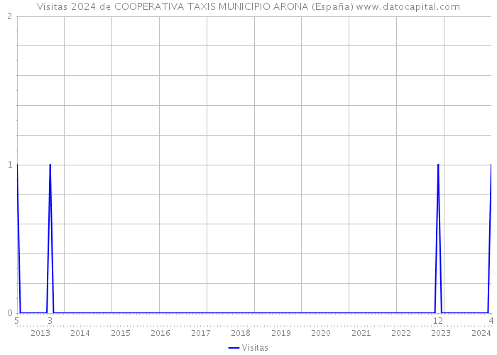 Visitas 2024 de COOPERATIVA TAXIS MUNICIPIO ARONA (España) 